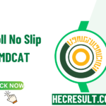 NUMS Roll No Slip 2024 MDCAT Admit Card