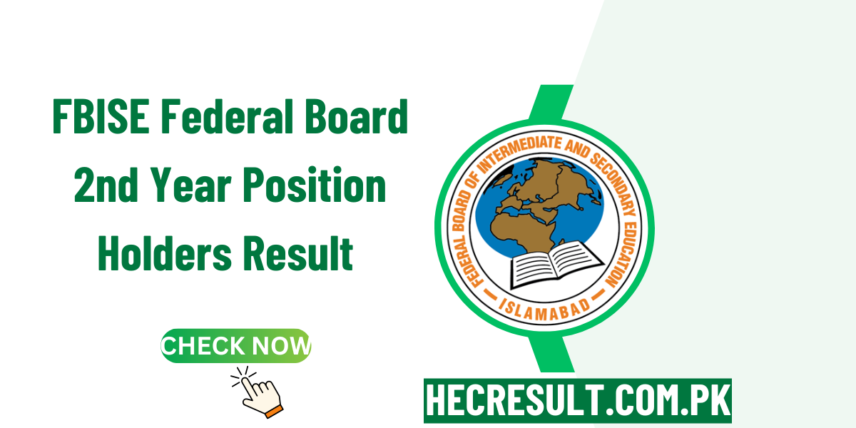 FBISE Federal Board 2nd Year Position Holders Result