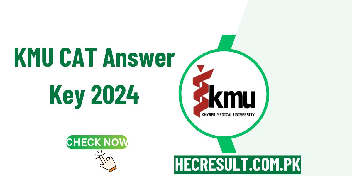 KMU CAT Answer Key 2024