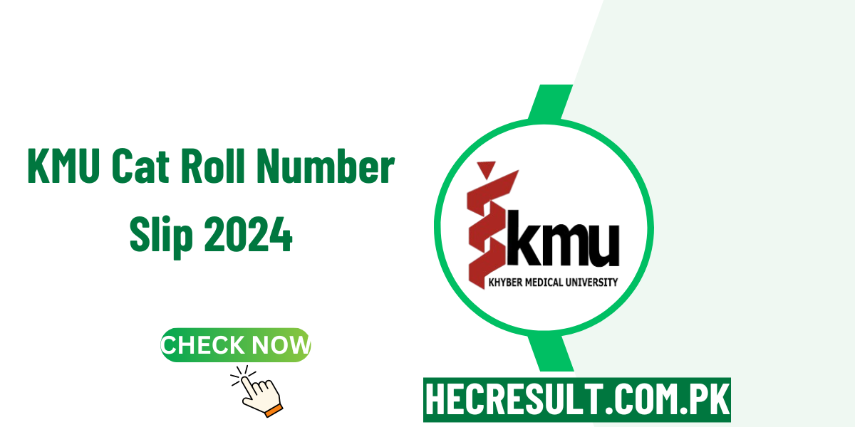 KMU Cat Roll Number Slip 2024