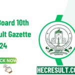 BSEK Karachi Board 10th Class Result Gazette 2024