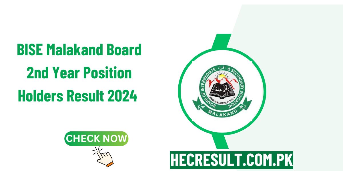 BISE Malakand Board 2nd Year Position Holders Result 2024 Announced