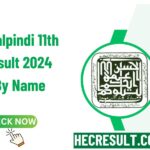 BISE Rawalpindi Board 11th Class Result 2024 Check By Name