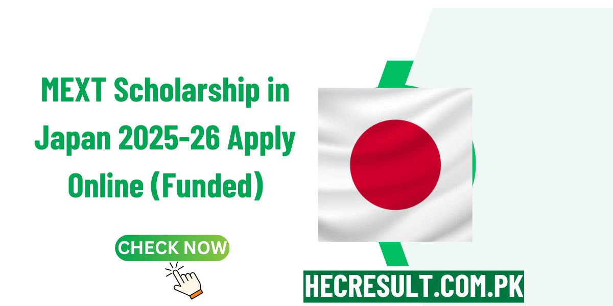 MEXT Scholarship in Japan 2025