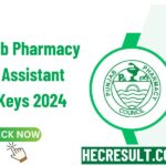 NTS Punjab Pharmacy Council Assistant Answer Keys 2024 [Link Out]