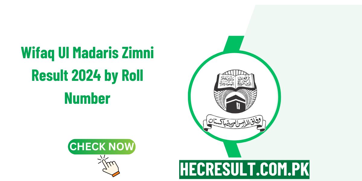 Wifaq Ul Madaris Zimni Result 2024 by Roll Number